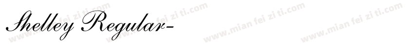 Shelley Regular字体转换